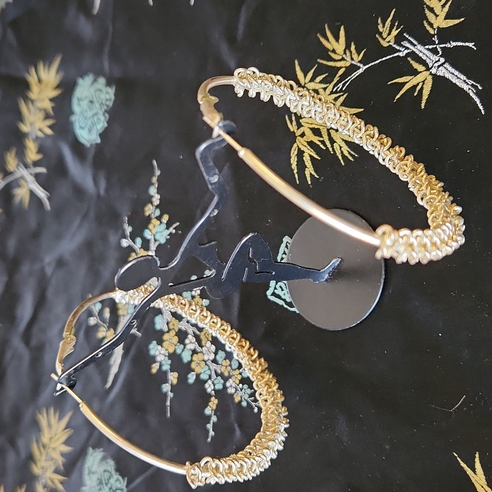 Silvertone Hoops